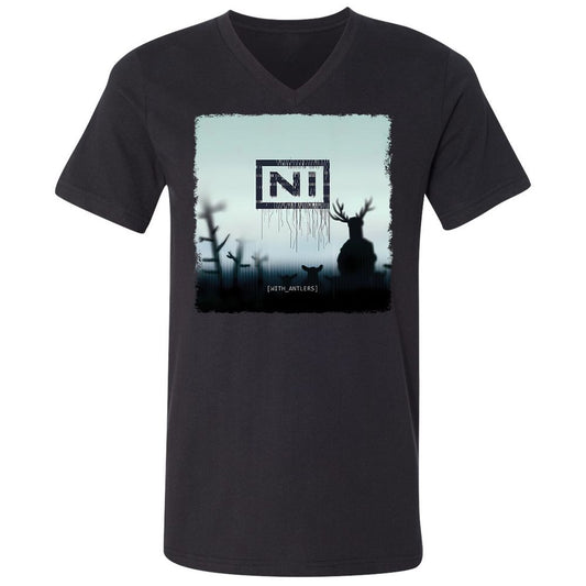 Unisex V-Neck T-Shirt - DTDLWKL4 - Black - 1