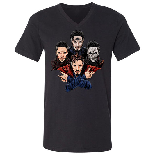 Unisex V-Neck T-Shirt - XEPC6U7P - Black - 1