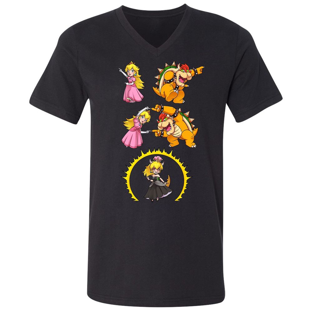Unisex V-Neck T-Shirt - JT5EX52S - Black - 1