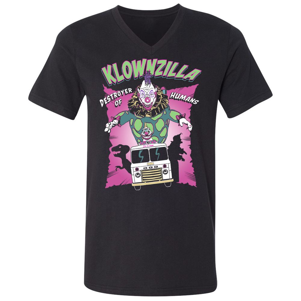 Unisex V-Neck T-Shirt - JAHCMCB4 - Black - 1