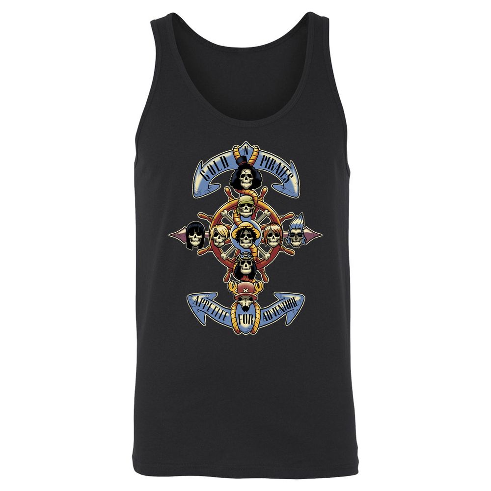 Unisex Jersey Tank - DBLR9D83 - Black - 1