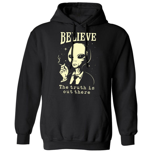 Classic Unisex Hoodie - NTN36CDW - Black - 1