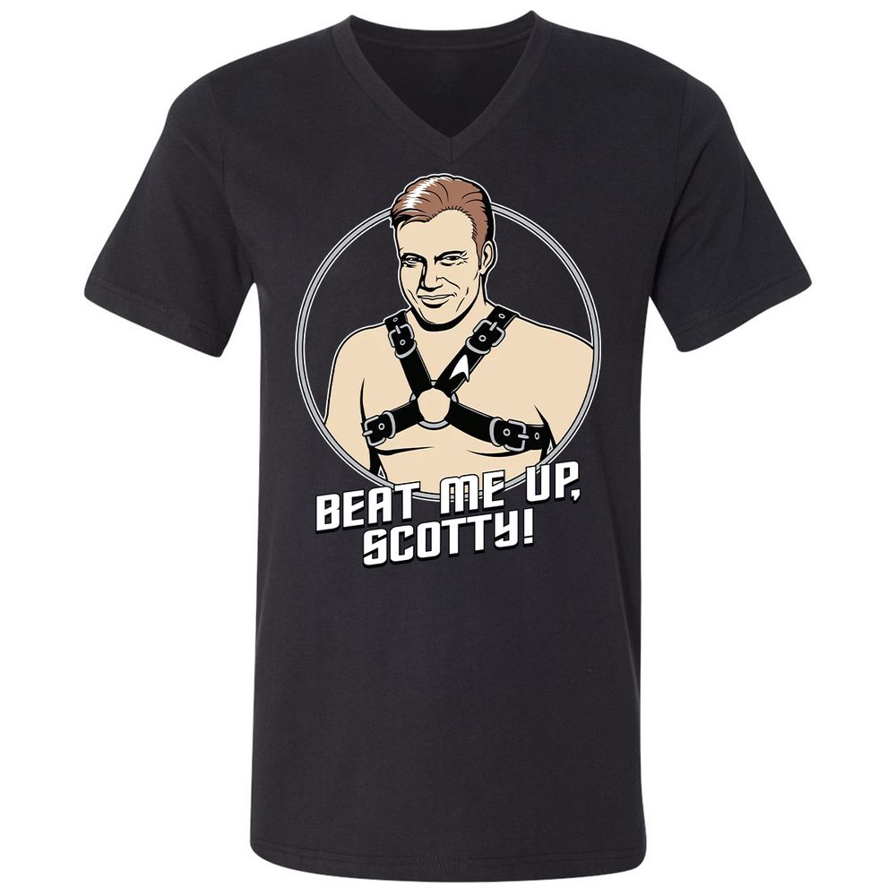 Unisex V-Neck T-Shirt - HBNGHY1G - Black - 1