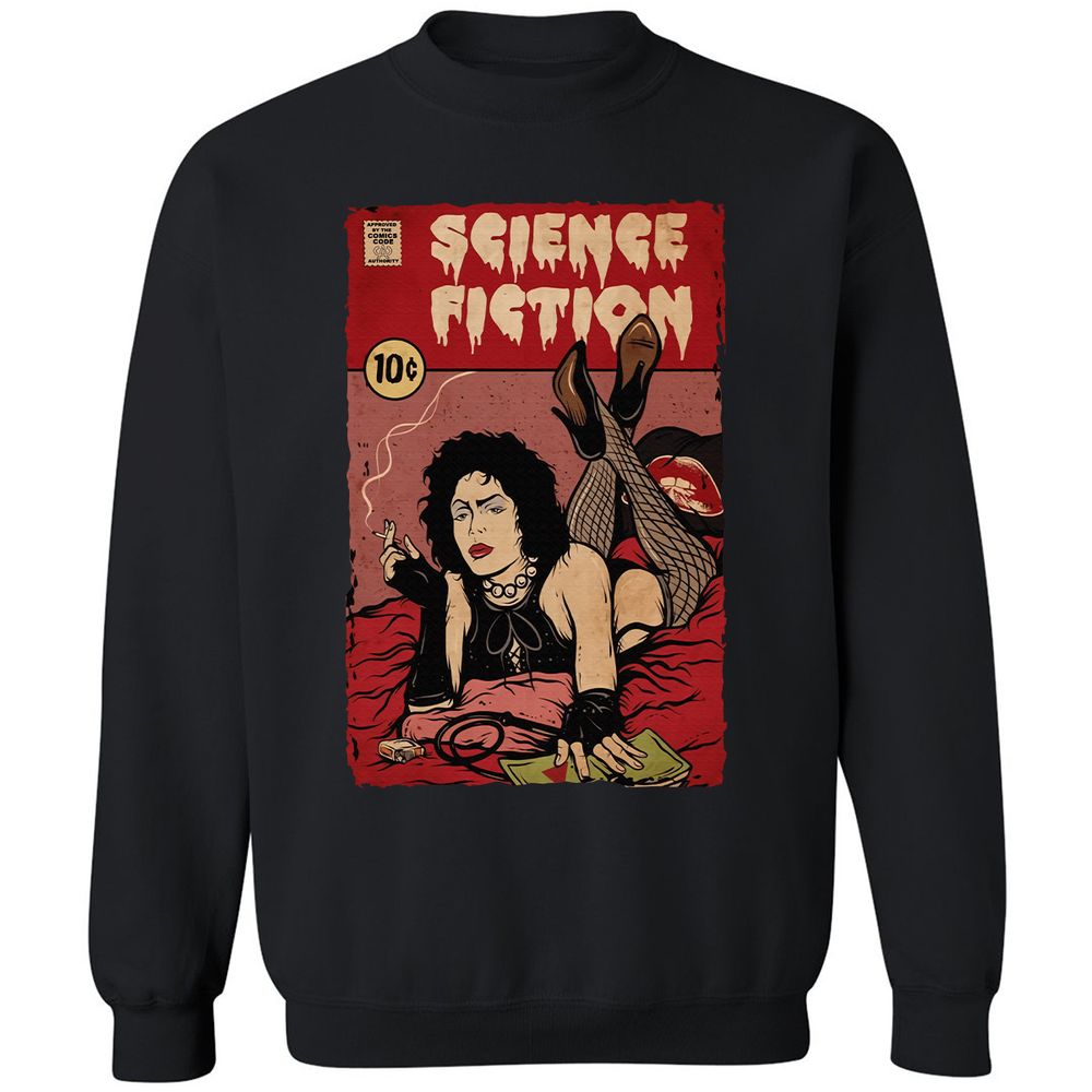 Classic Unisex Sweatshirt - 4VCVKU8Y - Black - 1