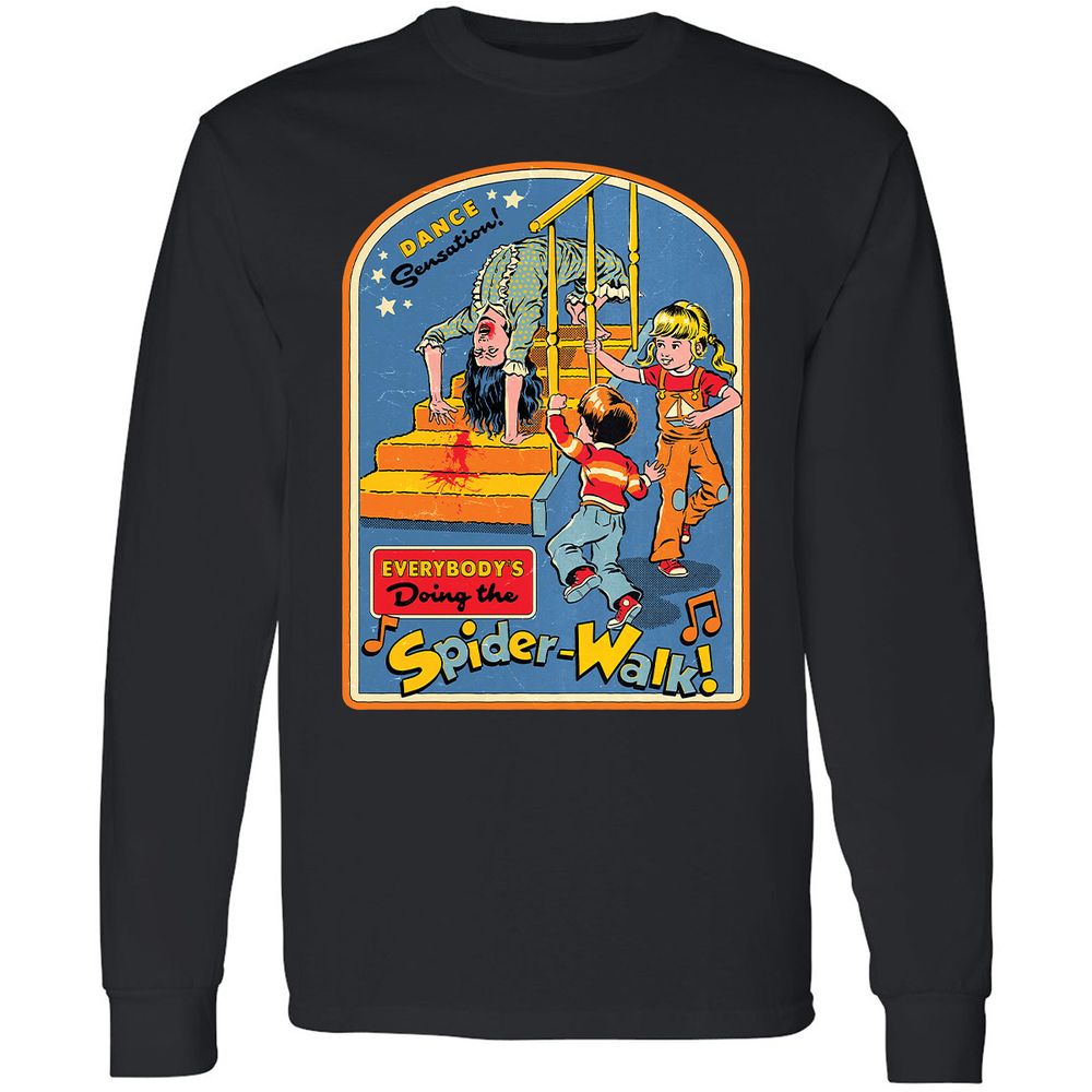 Long Sleeve T-Shirt - YZKD8JQT - Black - 1