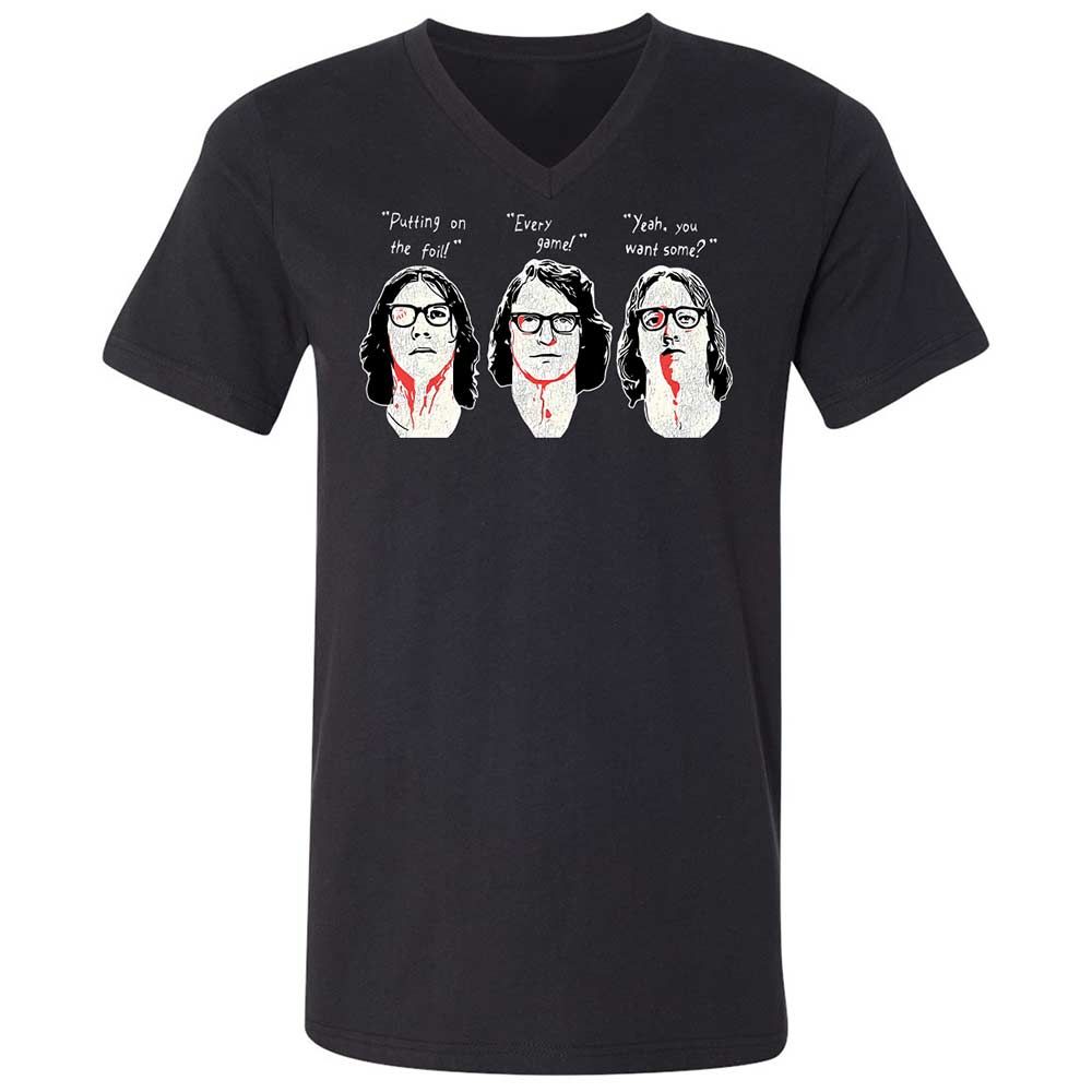 Unisex V-Neck T-Shirt - P4ULPH2Z - Black - 1