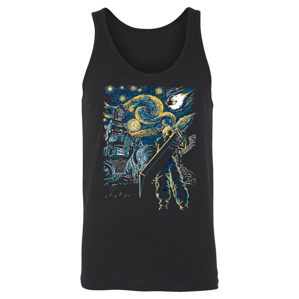 Unisex Jersey Tank - A9F3B4Q6 - Black - 1