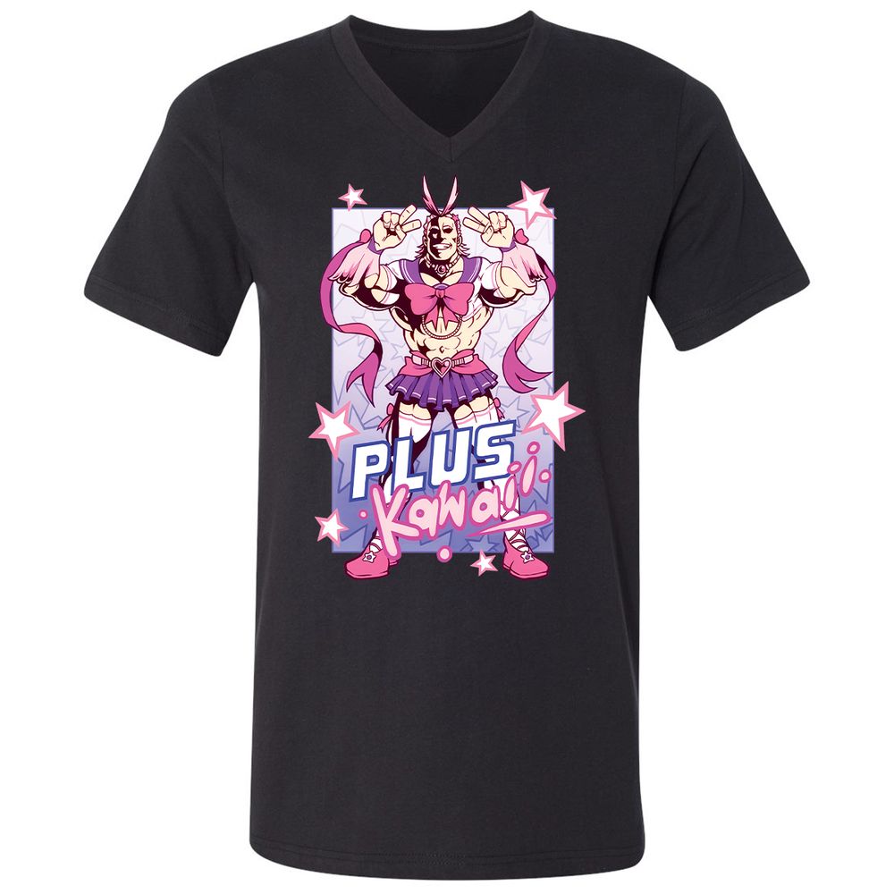 Unisex V-Neck T-Shirt - UUR5YS5W - Black - 1