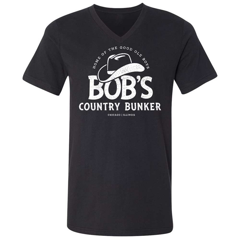 Unisex V-Neck T-Shirt - CMCDEP65 - Black - 1