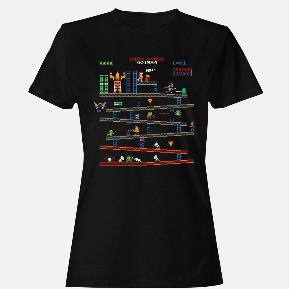 Women's T-Shirt - T6WDX61D - Black - 1