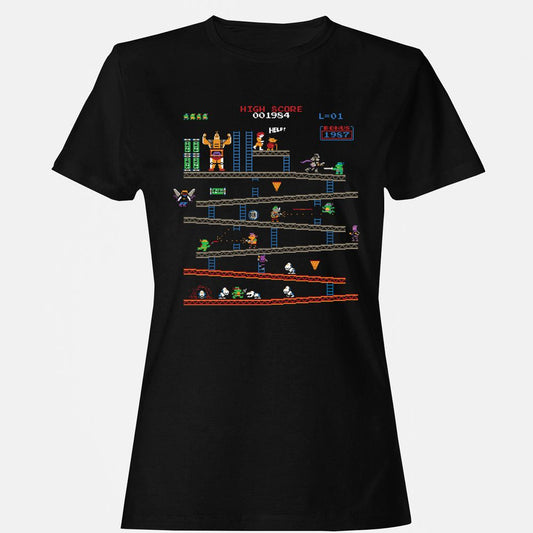 Women's T-Shirt - T6WDX61D - Black - 1