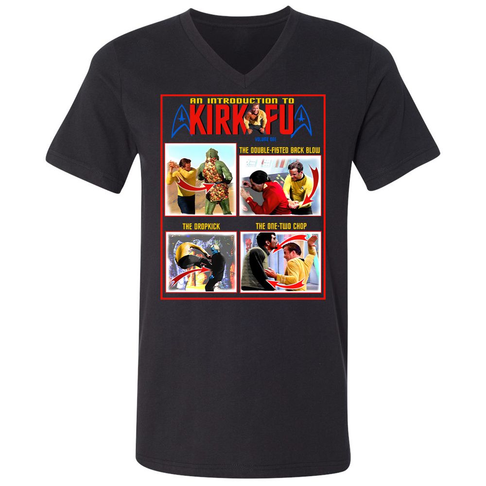 Unisex V-Neck T-Shirt - 1ZMQY5XB - Black - 1