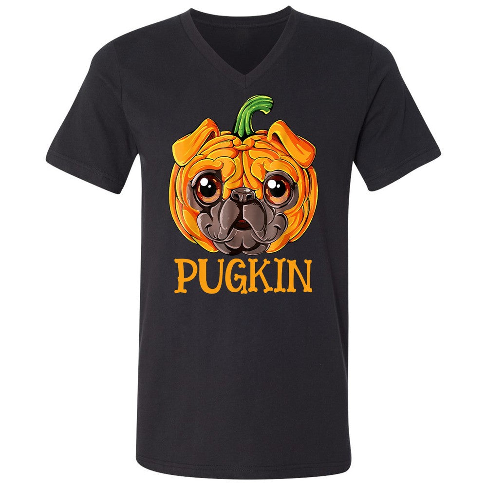 Unisex V-Neck T-Shirt - ZB14U9DA - Black - 1