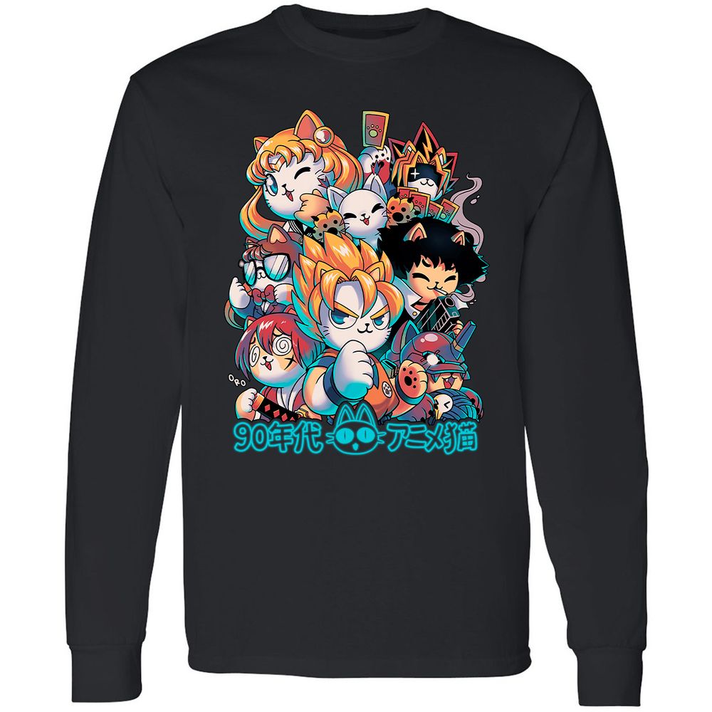 Long Sleeve T-Shirt - ERXVQSH7 - Black - 1