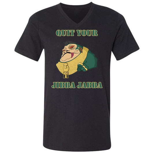 Unisex V-Neck T-Shirt - VLTF39YF - Black - 1