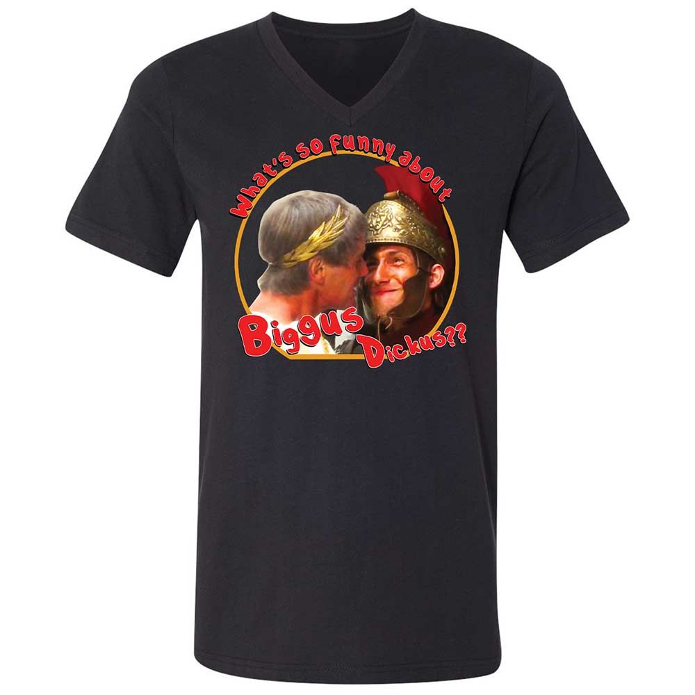 Unisex V-Neck T-Shirt - SU4ERRCC - Black - 1