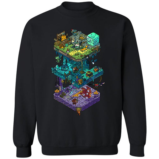 Classic Unisex Sweatshirt - YK5FSWK7 - Black - 1