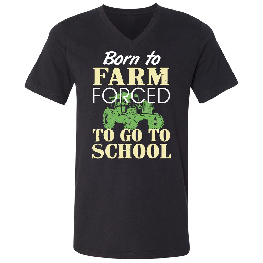 Unisex V-Neck T-Shirt - Z6YABT49 - Black - 1
