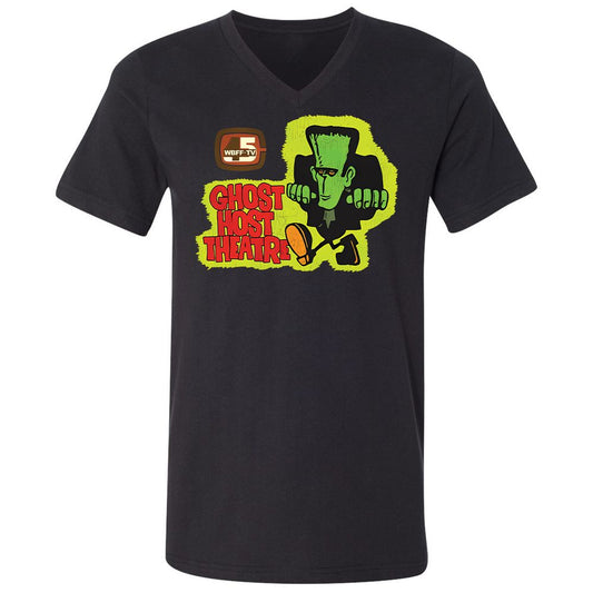 Unisex V-Neck T-Shirt - R1Z1YARD - Black - 1