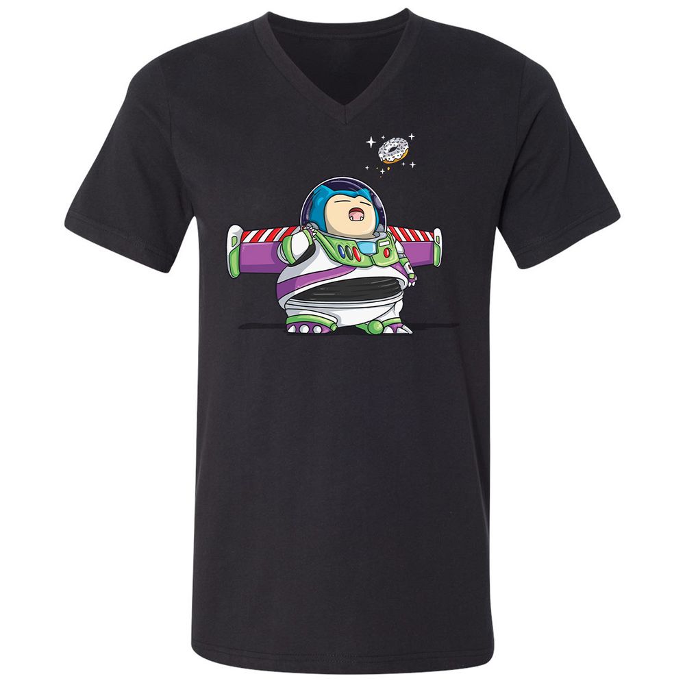 Unisex V-Neck T-Shirt - 7TVS7RMW - Black - 1