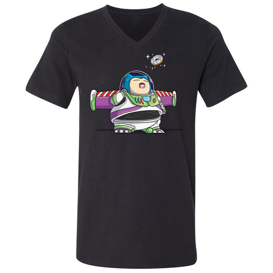 Unisex V-Neck T-Shirt - 7TVS7RMW - Black - 1