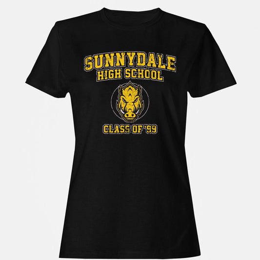 Women's T-Shirt - V62ADS5X - Black - 1