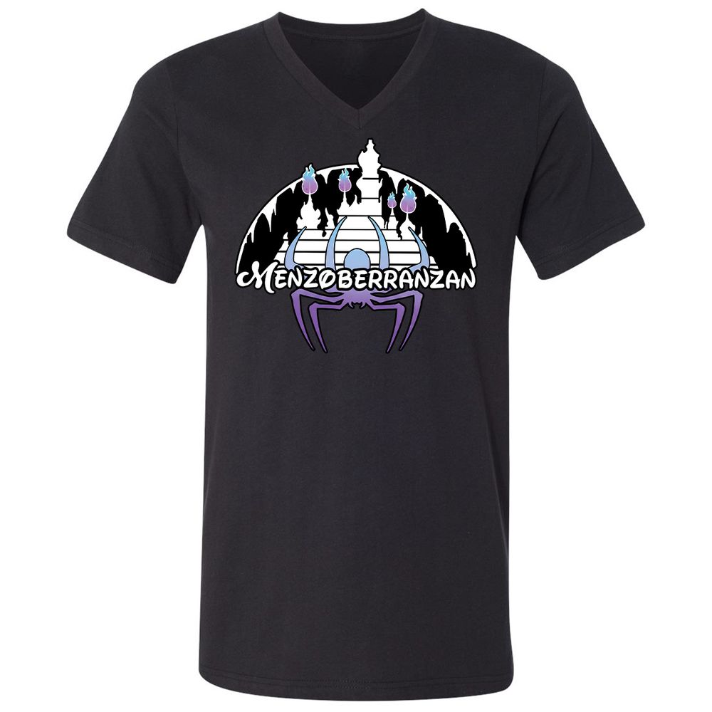 Unisex V-Neck T-Shirt - 61RZZJWE - Black - 1