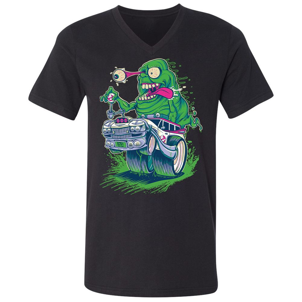 Unisex V-Neck T-Shirt - UR56R44M - Black - 1
