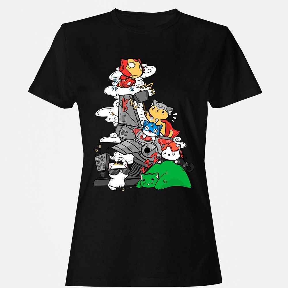 Women's T-Shirt - B45PGDKX - Black - 1