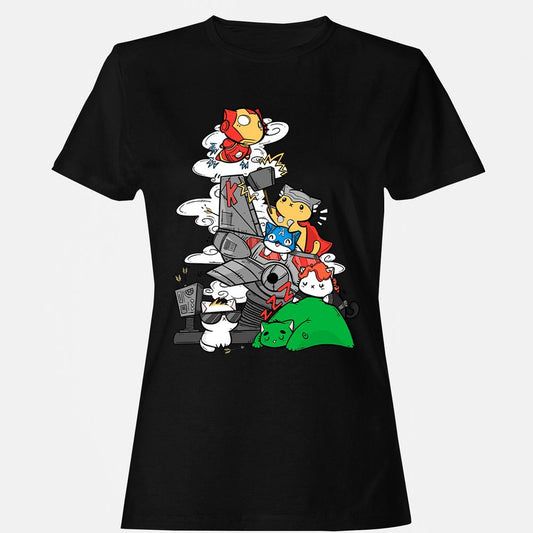 Women's T-Shirt - B45PGDKX - Black - 1