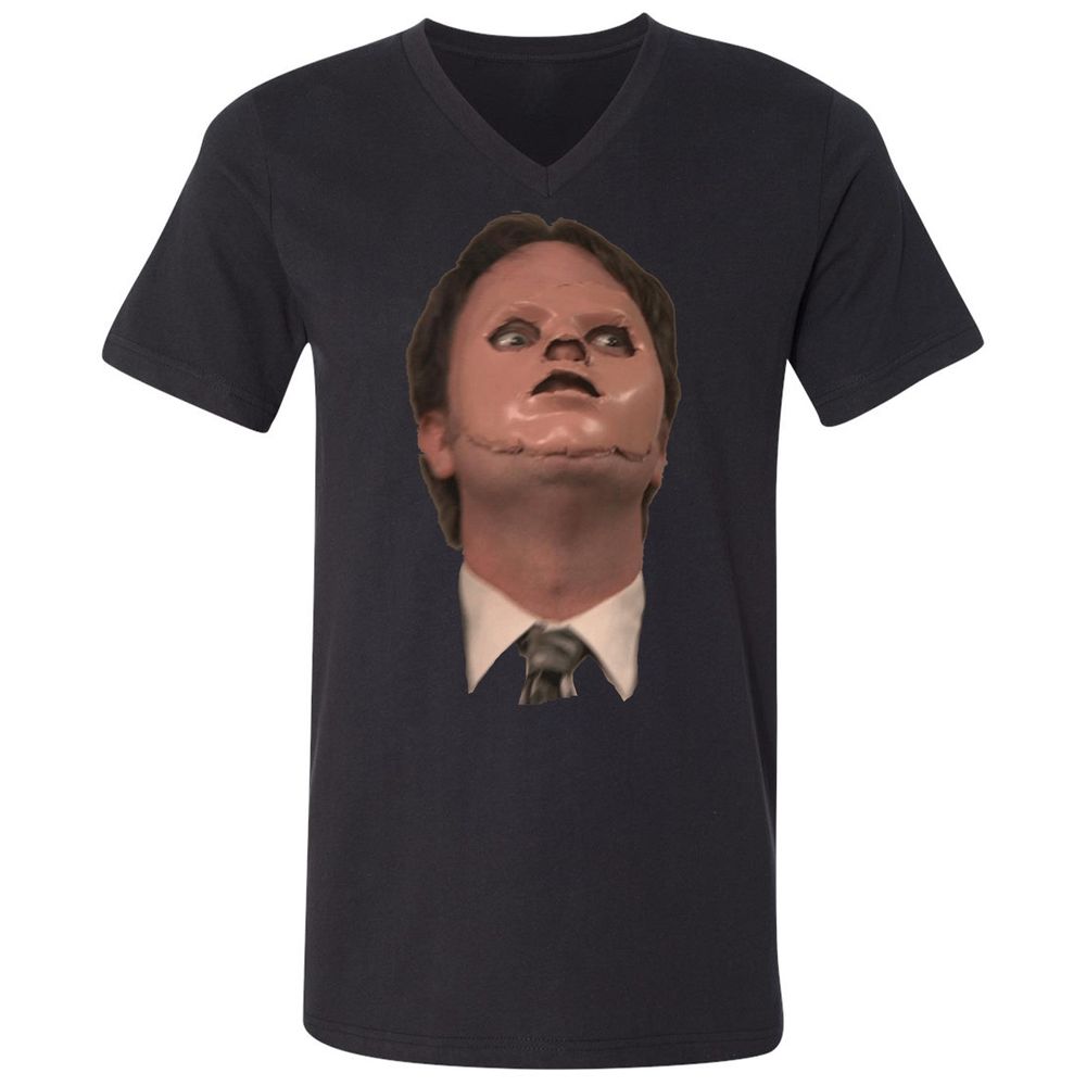 Unisex V-Neck T-Shirt - 35EXWUGY - Black - 1