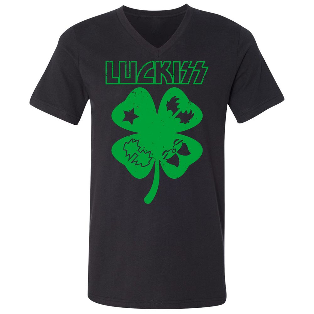 Unisex V-Neck T-Shirt - JGV3FVTM - Black - 1