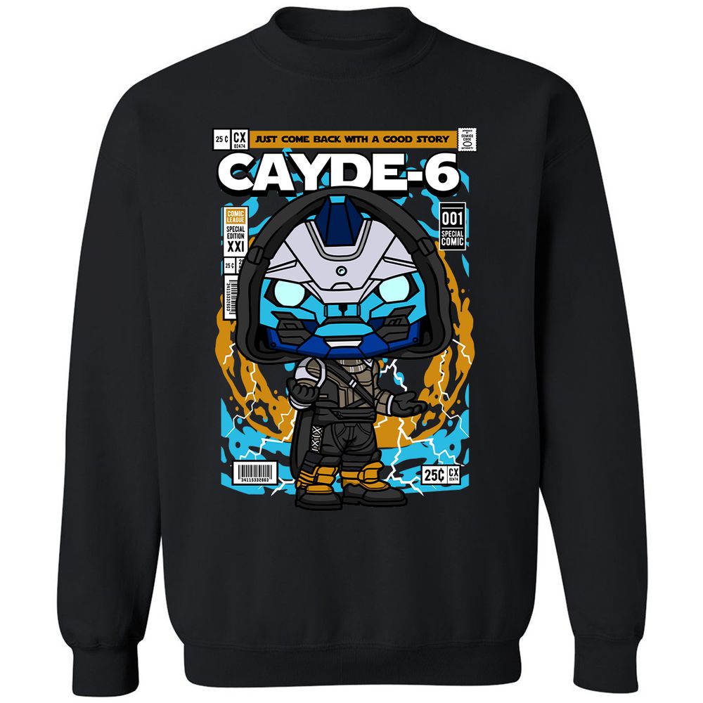 Classic Unisex Sweatshirt - BCQH9J48 - Black - 1