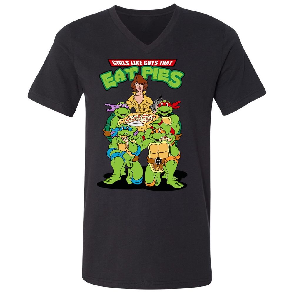 Unisex V-Neck T-Shirt - 1KW9T5ZF - Black - 1