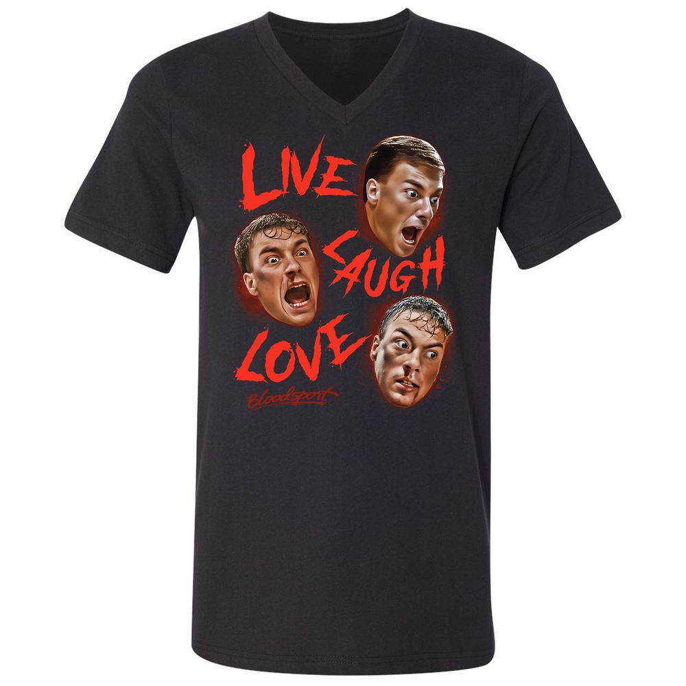 Unisex V-Neck T-Shirt - R1M4EHBV - Black - 1