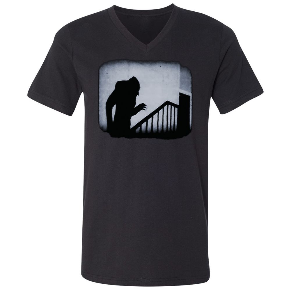 Unisex V-Neck T-Shirt - 2HDFAB66 - Black - 1