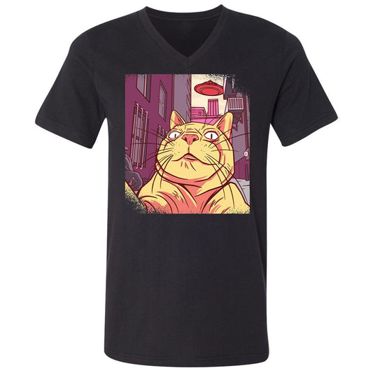 Unisex V-Neck T-Shirt - UPHK71VT - Black - 1