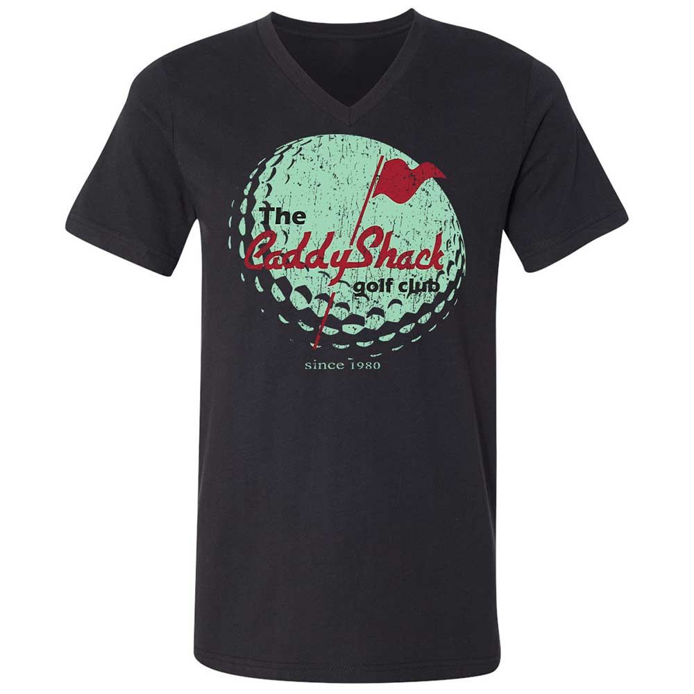Unisex V-Neck T-Shirt - 4C7SKN67 - Black - 1