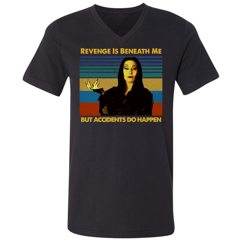 Unisex V-Neck T-Shirt - E3VFPG51 - Black - 1