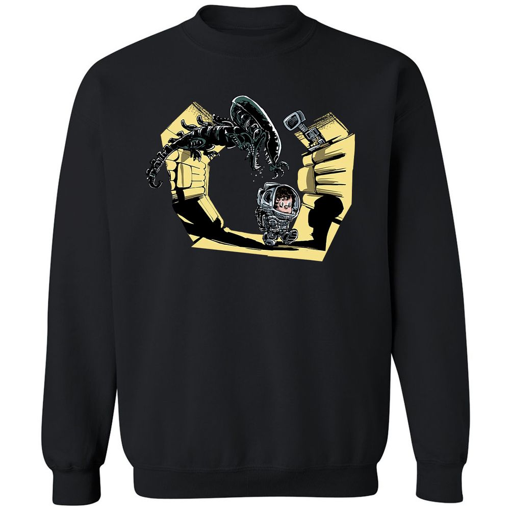 Classic Unisex Sweatshirt - 3VYKDW1J - Black - 1
