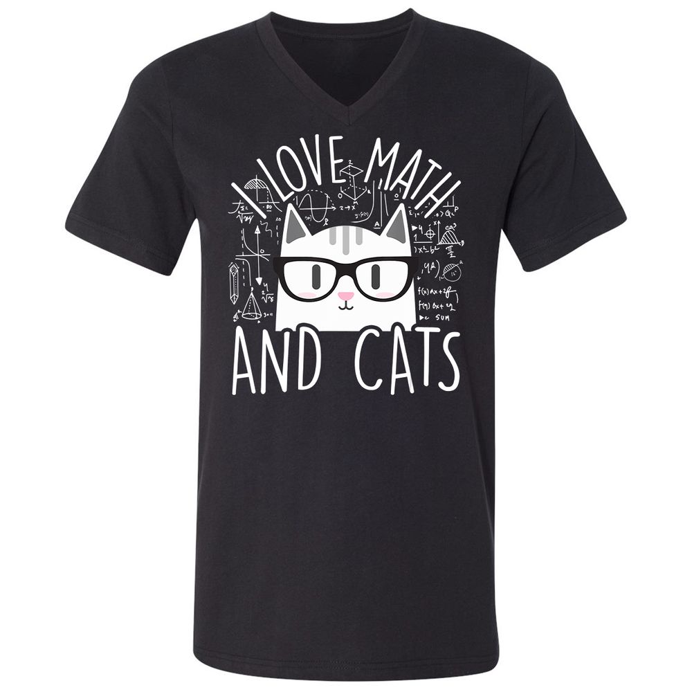 Unisex V-Neck T-Shirt - U1RZVATY - Black - 1