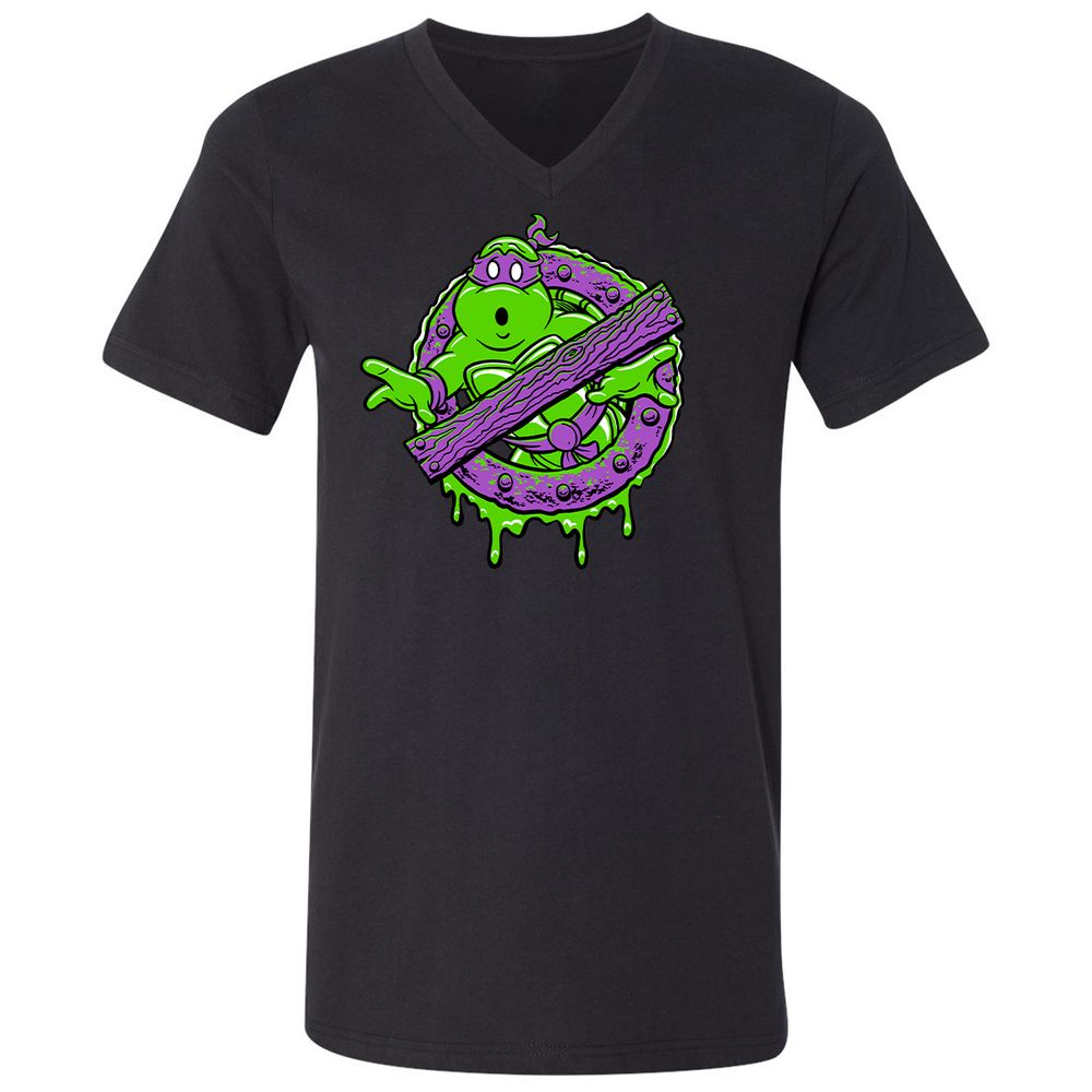 Unisex V-Neck T-Shirt - AN2CKJNP - Black - 1