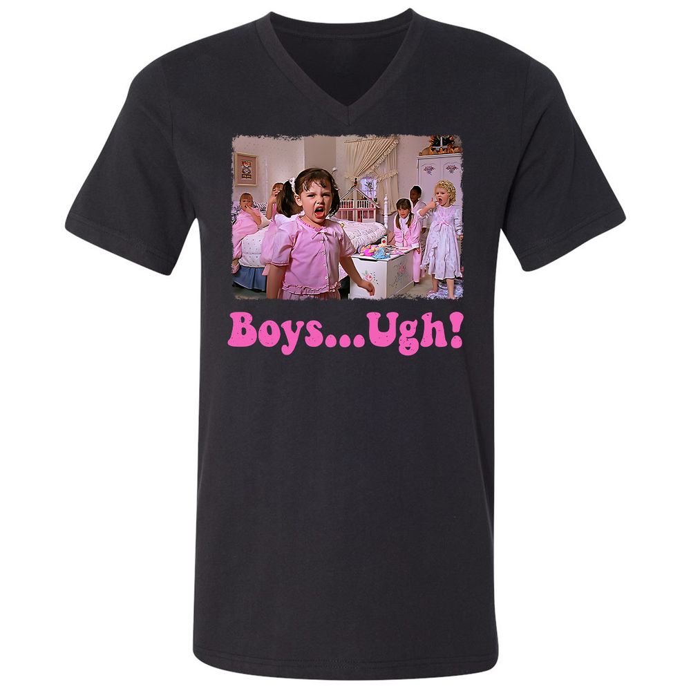 Unisex V-Neck T-Shirt - 7X4W4YJ3 - Black - 1
