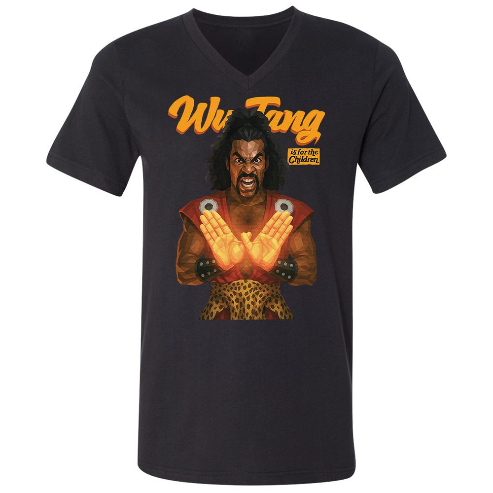 Unisex V-Neck T-Shirt - YHUTLEER - Black - 1