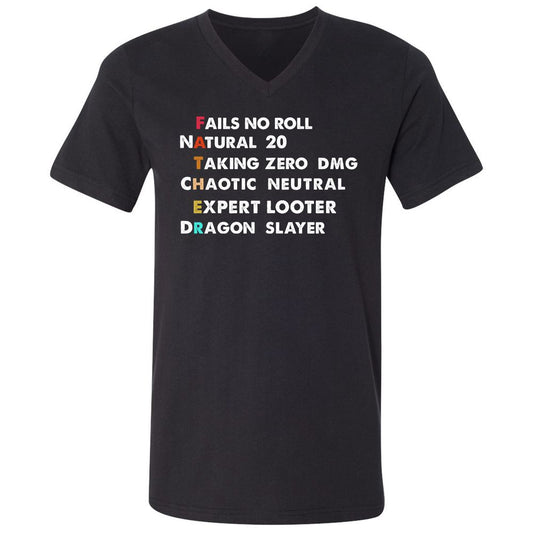 Unisex V-Neck T-Shirt - NH4F74H6 - Black - 1