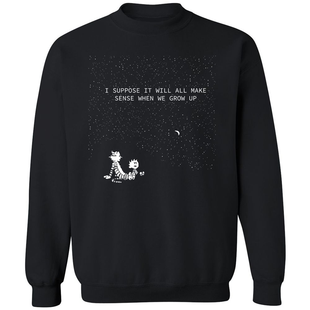 Calvin and Hobbes Stars - Black - 1
