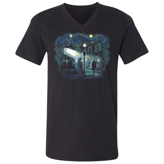 Unisex V-Neck T-Shirt - 92UGCPD8 - Black - 1