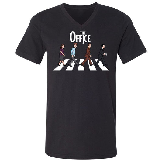 Unisex V-Neck T-Shirt - 4BYWHTRC - Black - 1