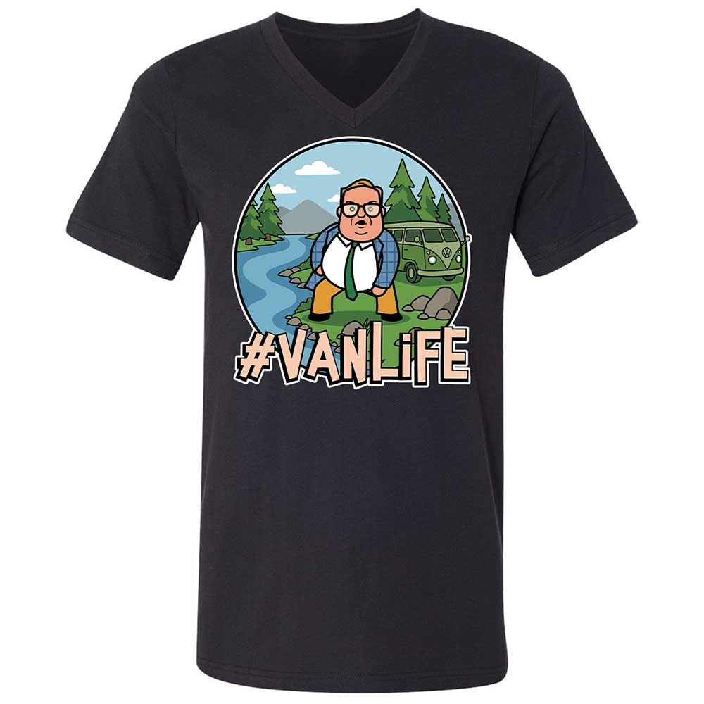 Vanlife living in a van down by the river - Black - 1