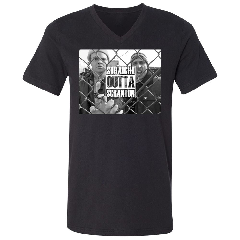 Unisex V-Neck T-Shirt - NP16N2D3 - Black - 1